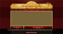 Desktop Screenshot of oregmalom.hu